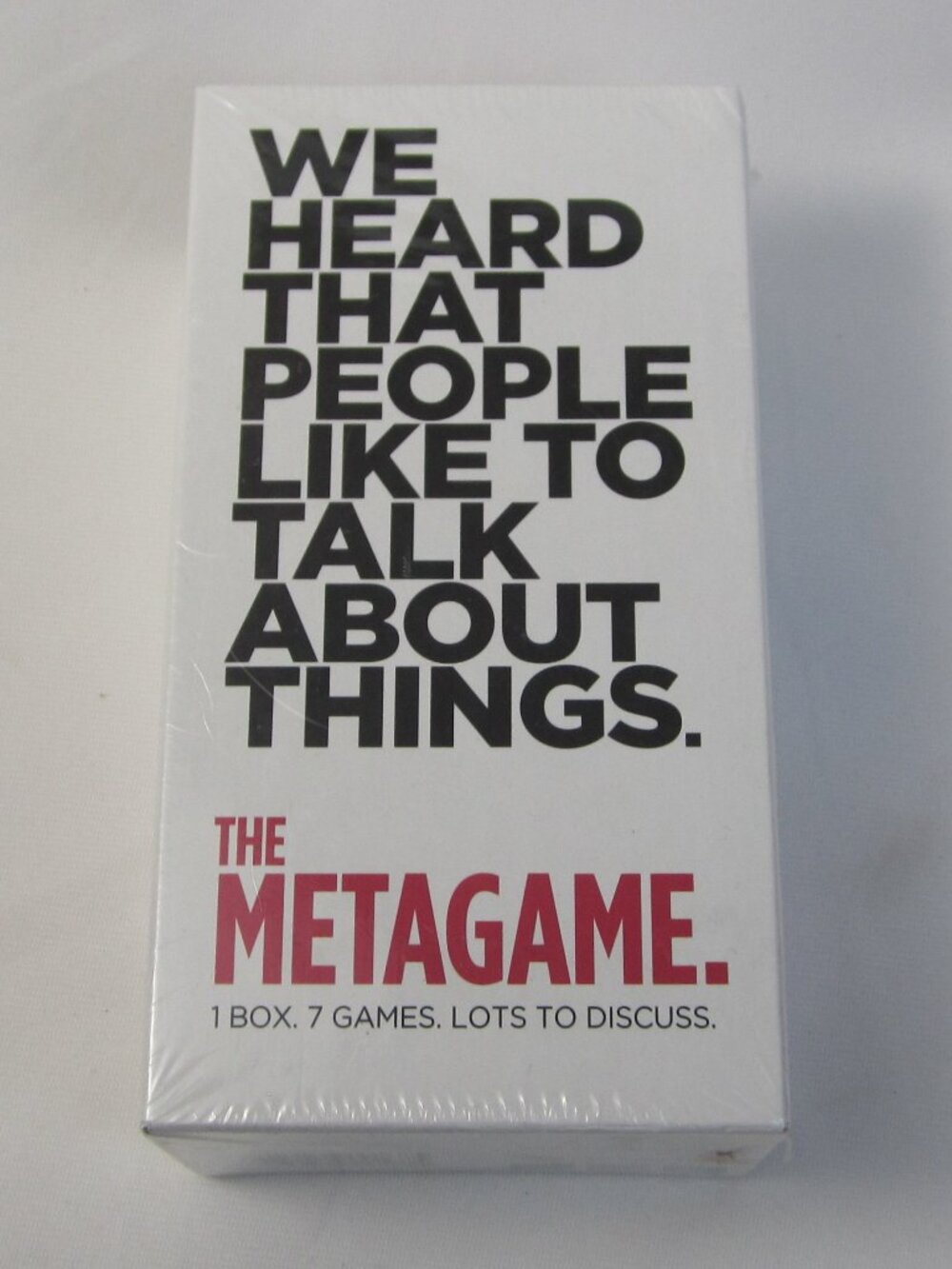 The Metagame We Heard That People Like To Talk About Things 1 Box 7 Games Discus